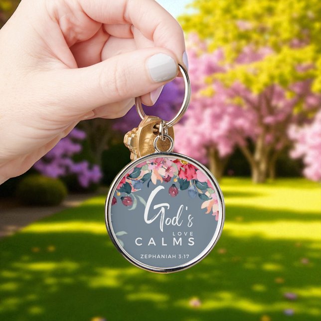 Custom Christian God's Love Calms Keychain (Creator Uploaded)