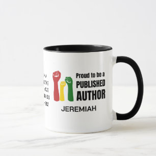 Custom Christian PROUD BLACK PUBLISHEFD AUTHOR  Mug