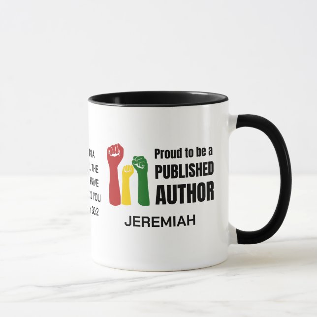 Custom Christian PROUD BLACK PUBLISHEFD AUTHOR  Mug (Right)