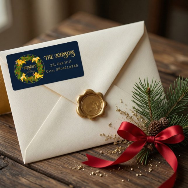 Custom Christmas Address Label with Gingerbread (Creator Uploaded)