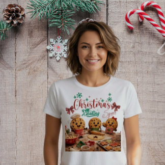 Custom Christmas Baking Squad Holiday Tri-Blend Shirt