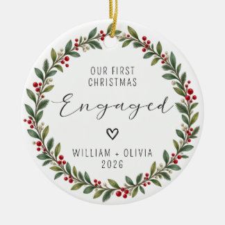 Custom Christmas Bauble Ceramic Ornament