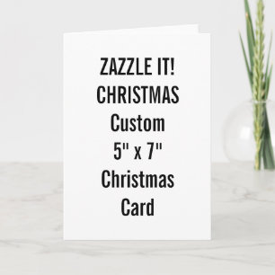 Custom Christmas Card 5" x 7" Blank Template