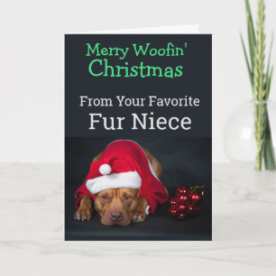 Custom Christmas Card from your Fur Niece