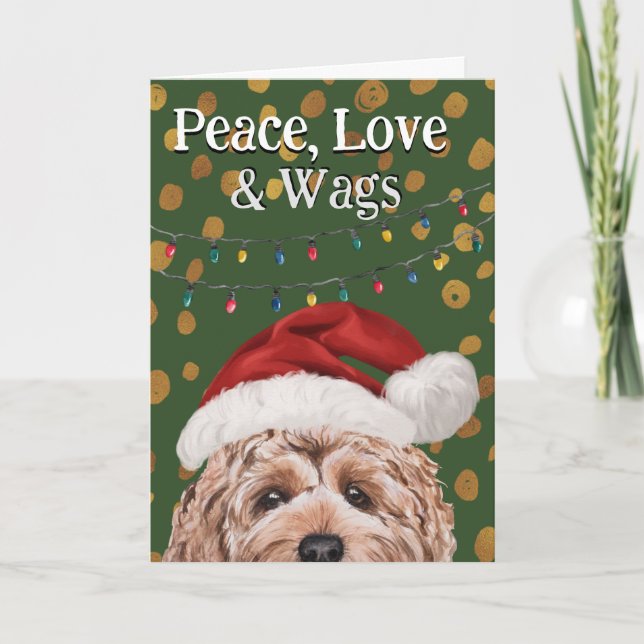 Custom Christmas card from your Goldendoodle (Front)