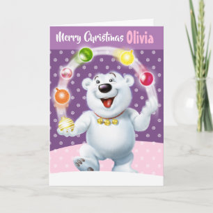 Custom Christmas card "Merry Christmas your name"