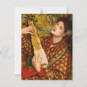 Custom Christmas Carol Vintage Art Personalized Holiday Card