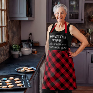 Custom Christmas Chalk Style Baking Apron