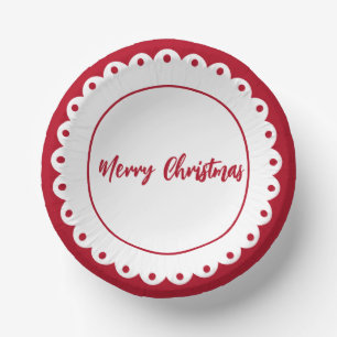Custom Christmas Classic Paper Plate