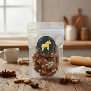 Custom Christmas Cookie Business Classic Round Sticker