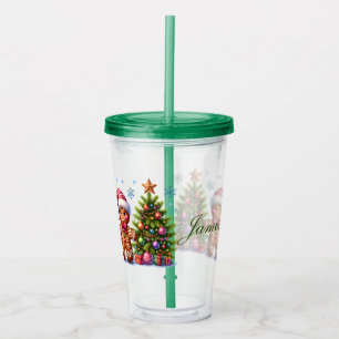 Custom Christmas Cookies Acrylic Tumbler