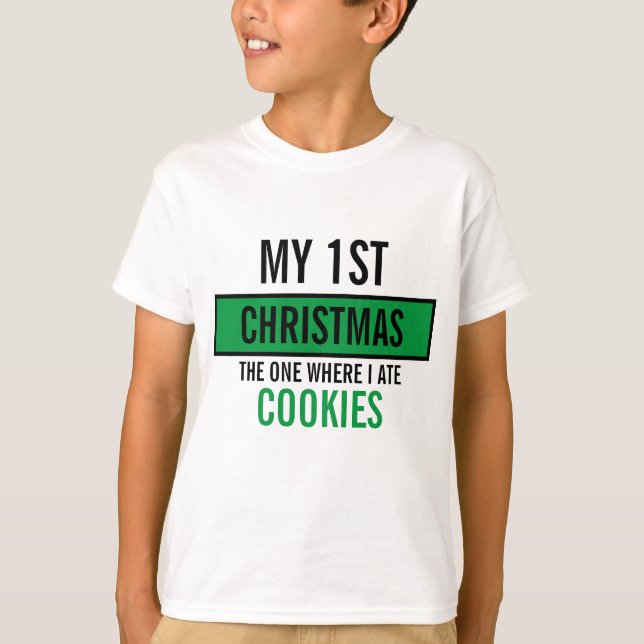 Custom Christmas drôle nourriture modèle T-shirt (Devant)
