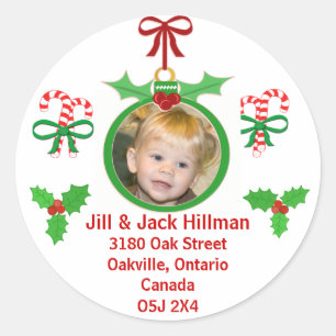 Custom Christmas Eve Stickers Address Stickers