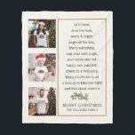 Custom Christmas Family Photo Collage Sayings Fleece Blanket<br><div class="desc">Create a unique custom Christmas family photo collage accompanied by a funny mashup of popular holiday sayings,  or phrases,  and your family name at the bottom. Display it in a prominent place for your family and holiday guests to enjoy it during the festivities.</div>