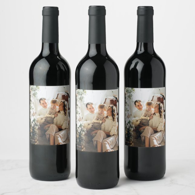 Custom Christmas Food & Drink Editable Labels Set (Bottles)