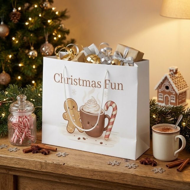 custom christmas fun large gift bag (Creator Uploaded)