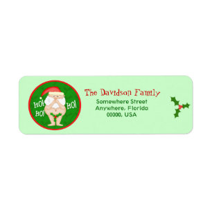 Custom Christmas Funny Return Address Labels