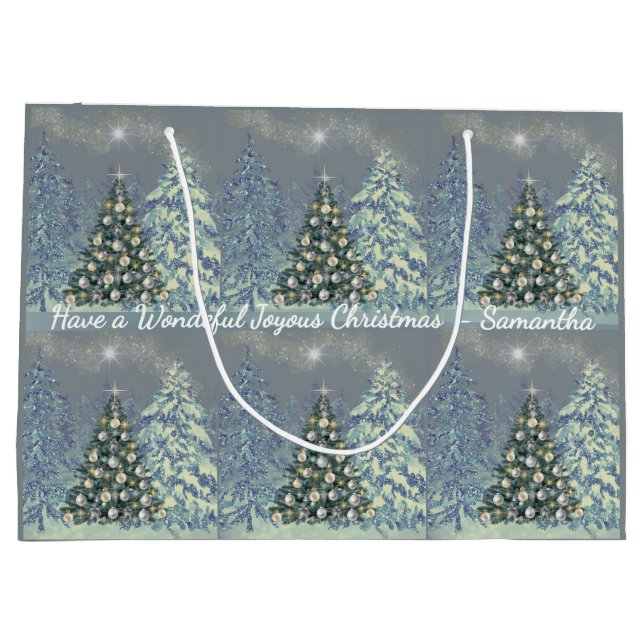 Custom Christmas Gift Bag for that special person (Back)