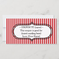 CUSTOM CHRISTMAS GIFT COUPON