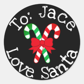 Custom Christmas Gift From Santa Sticker Label