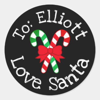 Custom Christmas Gift From Santa Sticker Label