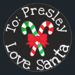Custom Christmas Gift From Santa Sticker Label<br><div class="desc">Custom Christmas Gift From Santa Sticker Label</div>
