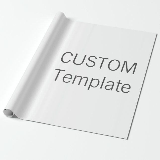 Custom Christmas Gift Wrapping Paper MATTE 30"x6' (Unrolled)
