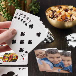 Custom Christmas Gifts   Personalized Photo Playing Cards