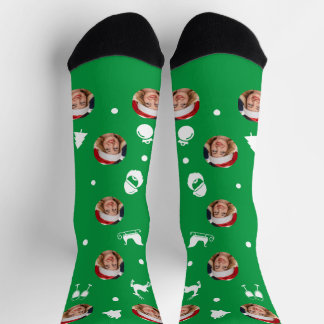 Custom Christmas (Green) Socks
