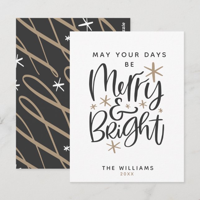 Custom Christmas Greeting Postcard (Front/Back)