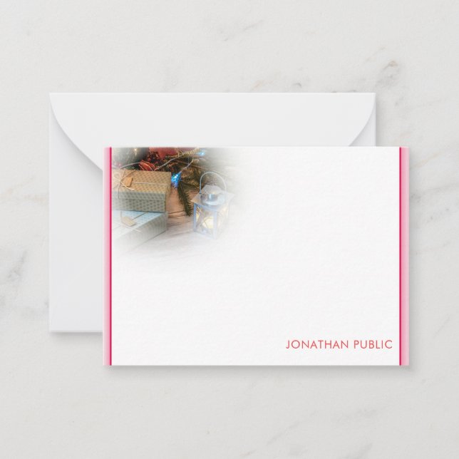 Custom Christmas Hand Script Monogram Template (Front)