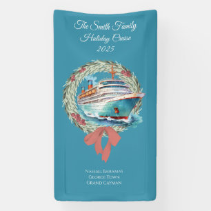 Custom Christmas Holiday Cruise Banner