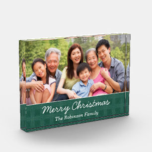 Custom Christmas Holiday Family Love Personalize Photo Block