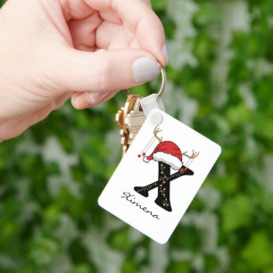 Custom Christmas Holiday Keychain for Mom & Dad