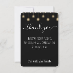 Custom Christmas Holiday Thank You