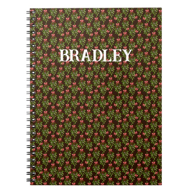 Custom Christmas Hollies - Notebook (Front)