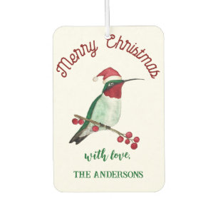 Custom Christmas Hummingbird Air Freshener