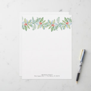 Custom Christmas Letterhead Design Festive