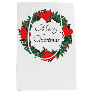 Custom Christmas Medium Gift Bag