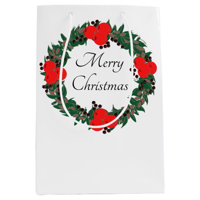 Custom Christmas Medium Gift Bag (Front)