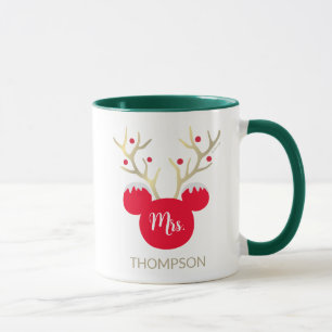 Custom Christmas Mickey Mrs Wedding Mug