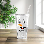 Custom christmas   Name & Snowman Face    Acrylic  Tumbler<br><div class="desc">Custom christmas Name & Snowman Face Acrylic Tumbler, Custom name and snow man face acrylic tumbler glasses. Personalizable drinkware for home, for chrismas, for holiday family, companions, wedding youngster's, single girl, pre-wedding party, Birthday, Occasion, sweet 16, gathering, get-together, business occasion, office and that's only the tip of the iceberg. Fun...</div>
