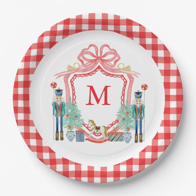 Custom Christmas Party Plates (Front)