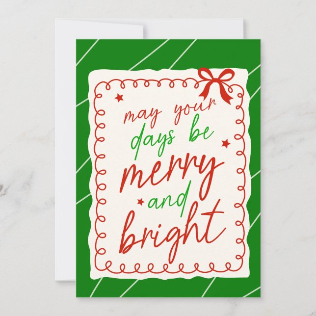Custom Christmas Photo Greeting Card (Front)