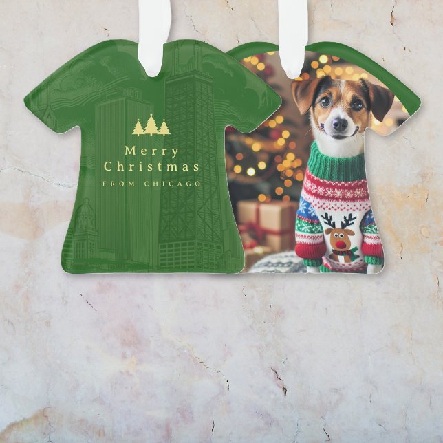 Custom Christmas Photo Ornament (Custom Christmas Photo Ornament (front and back))