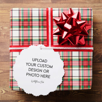 Custom Christmas Photo Paper Ornament Card