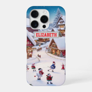 Custom Christmas Photo Wallpaper With Personalized iPhone 16 Pro Case