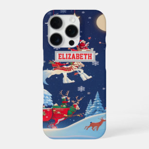 Custom Christmas Photo Wallpaper With Personalized iPhone 16 Pro Case