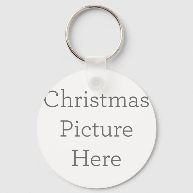 Metal Circle Keychain, 5.08 cm (Front)