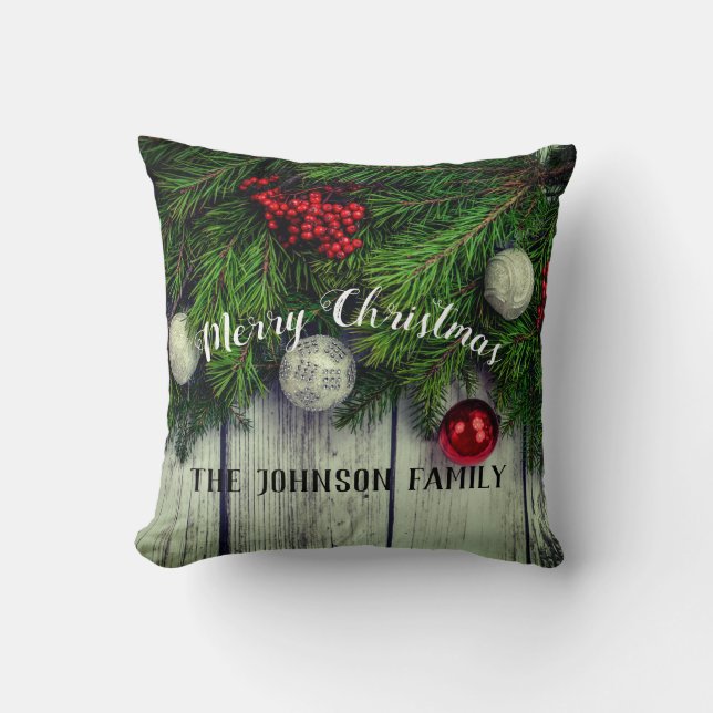 custom Christmas pillow to personalize (Front)